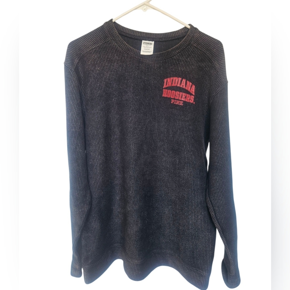 Victoria's Secret PINK IU Indiana Hoosiers Oversized Crewneck Sweatshirt XS